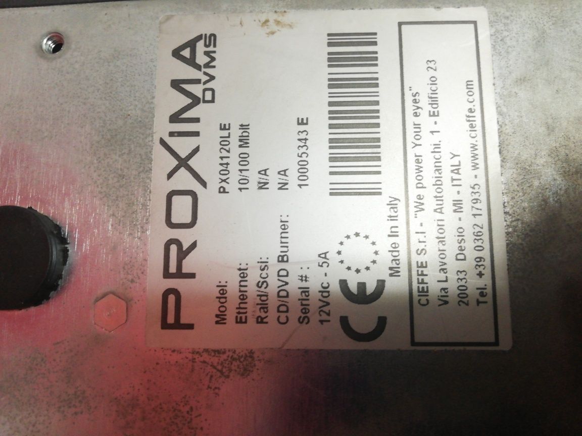 Gravador CCTV PROXIMA Dvms