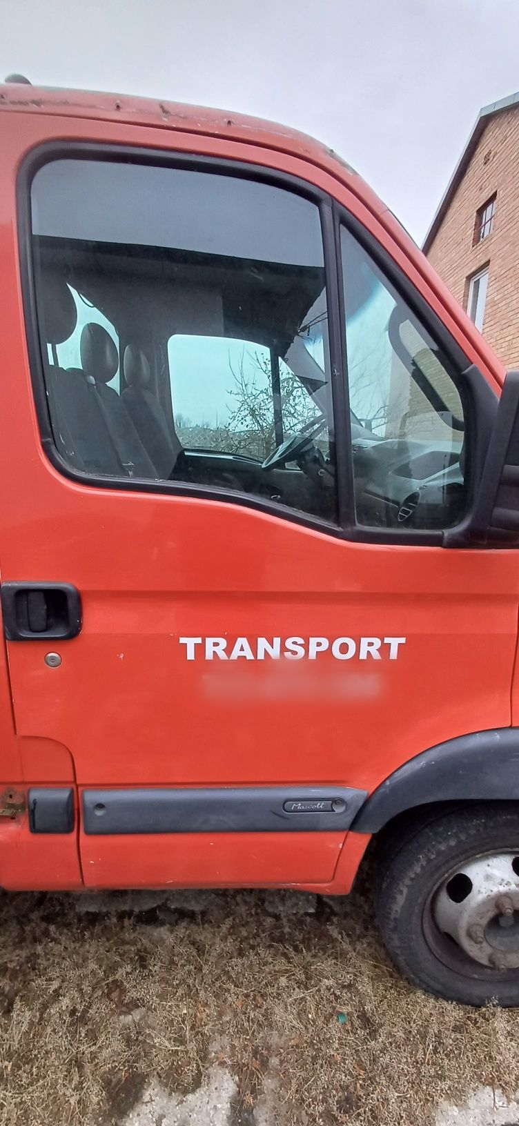 Renault Master ,Mascott drzwi prawe białe,czerwone, kompletne.