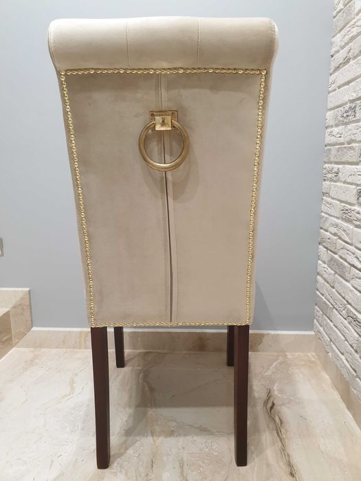 Krzesło pikowane glamour do salonu jadalni wygodne Producent Promocja!