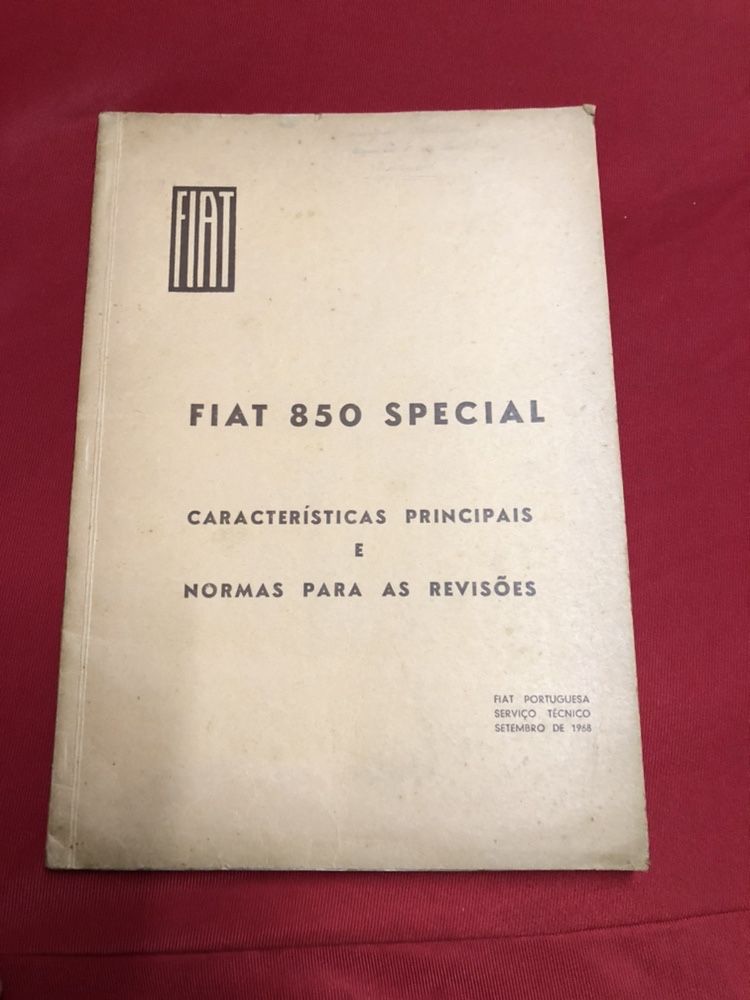 Manual técnico Fiat 850 Special