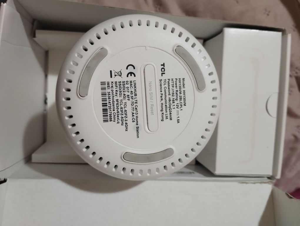 Router TCL Linkhub lte car 13 home station