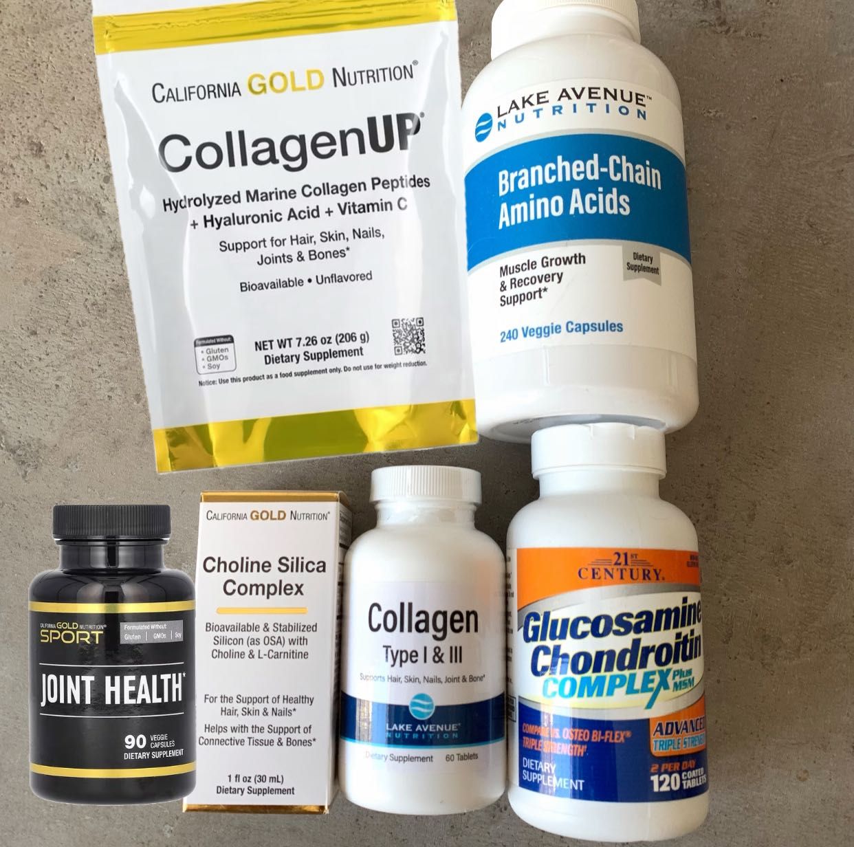 КОЛАГЕН та для СУГЛОБІВ з IHerb, кальцій, кремній, амінокислоти