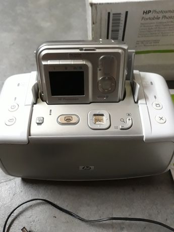 Câmera e impressora HP