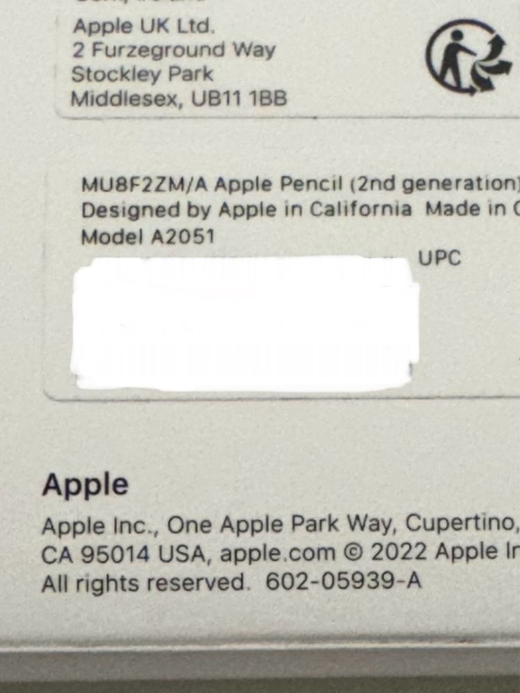 Apple Pencil 2nd Gen - 2 unid. novas (valor por cada)