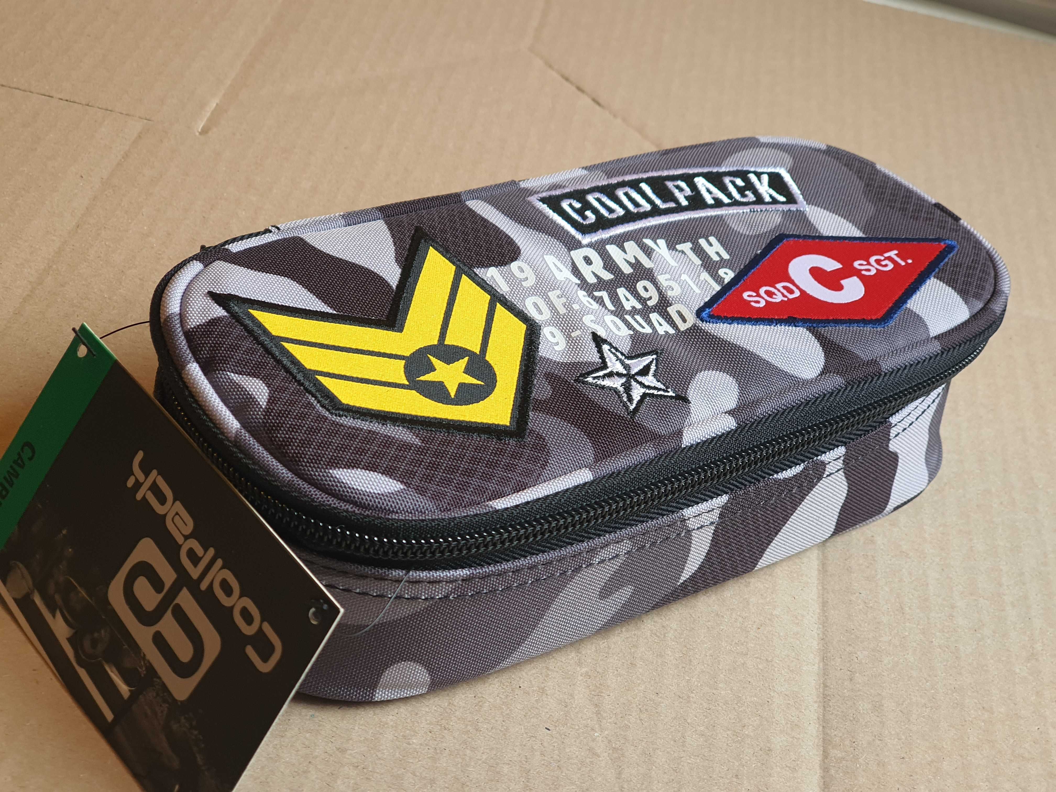 Piórnik Szkolny Coolpack Campus Camo Black Badges ~ NOWY