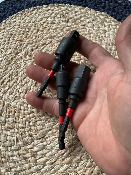 Набор 7шт ударних cr-va перехідників адаптерів 1/4 3/8 1/2 шестигранка