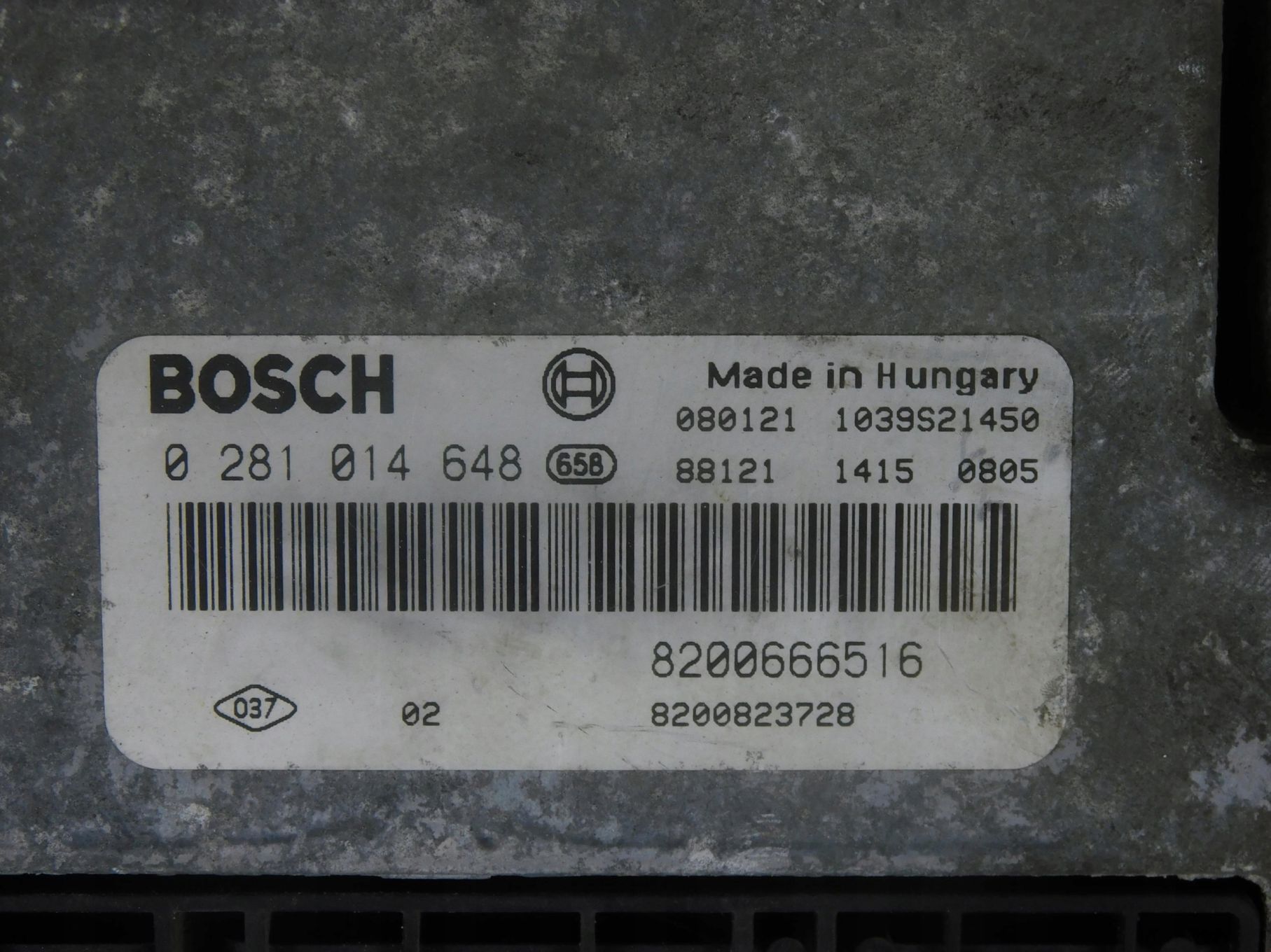 0281014648 8200666516 Sterownik Silnika Ecu Renault Trafic Ii Lift 2.0 Dci