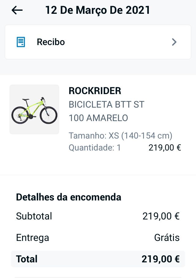 Bicicleta BTT Rockrider 100