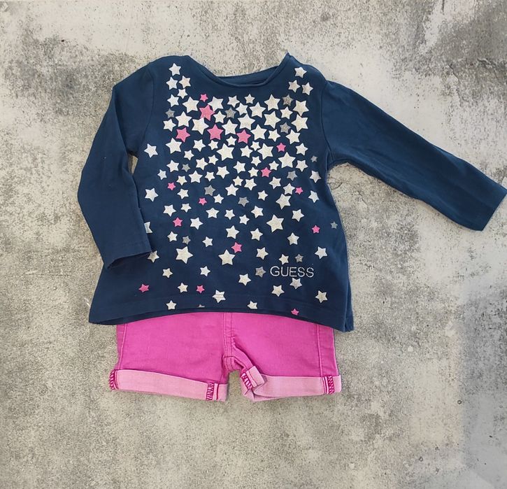 Bluzeczka w gwiazdki GUESS 6/9 m