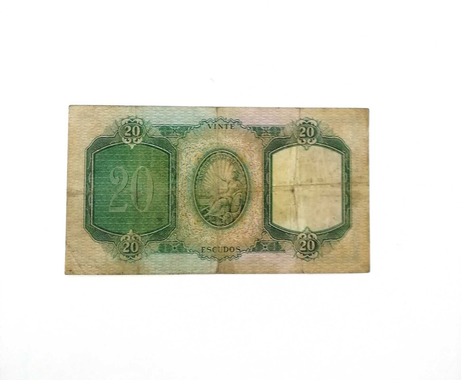 Nota 20 escudos, D. António Luiz de Menezes, 1954, 20$