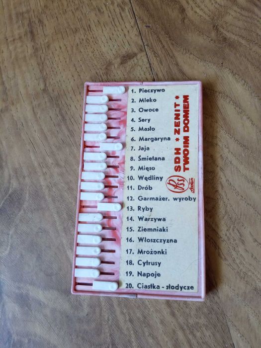Notes zakupów, przypominajka,-gadżet z PRL -PSS Społem