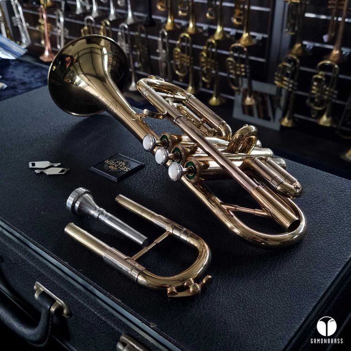 Trąbka Henri Selmer Paris Eb / D radial valves futerał Gamonbrass