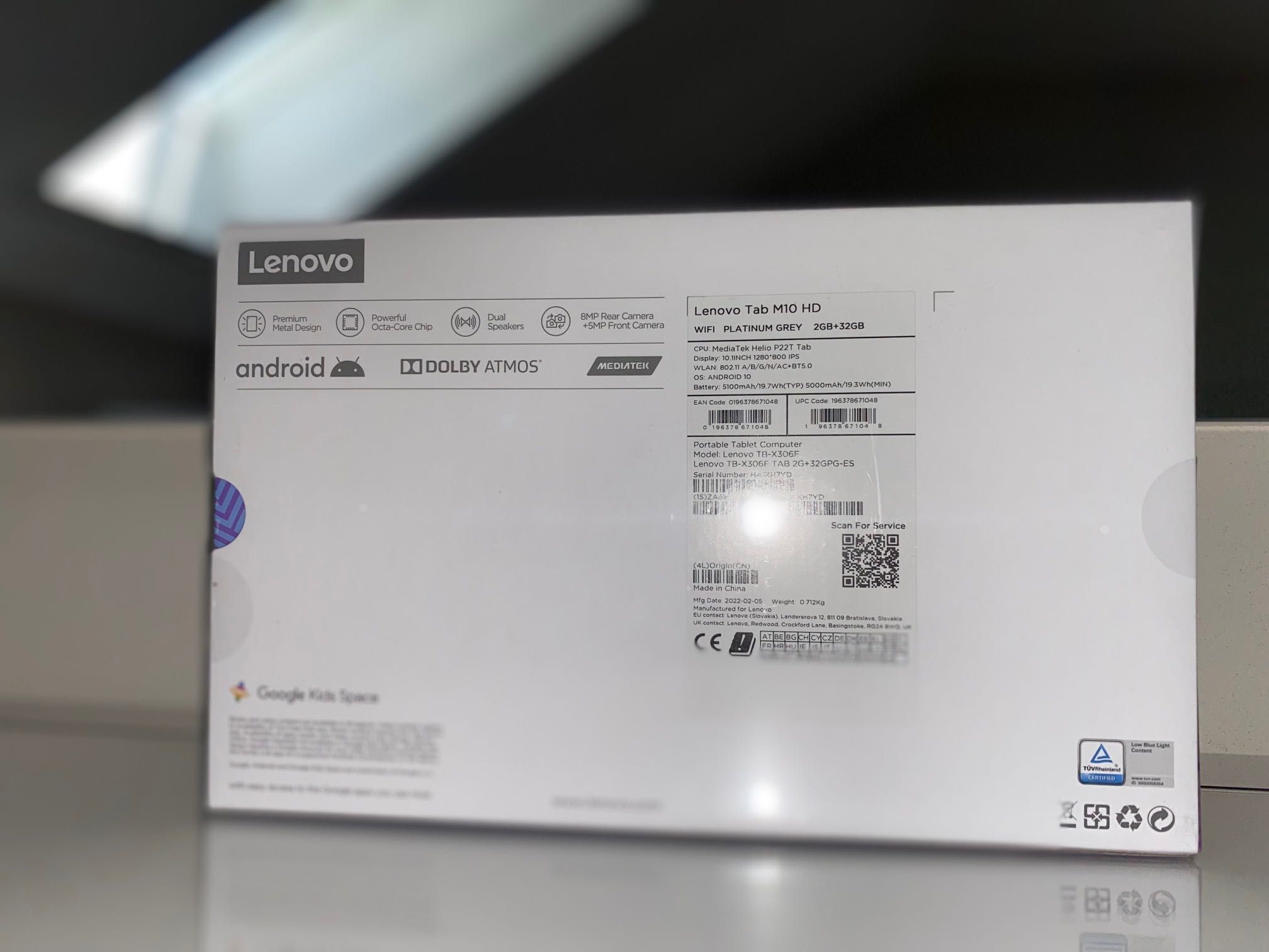 Nowy tablet Lenovo Tab M10 HD 32GB Android 10 TB-X306F