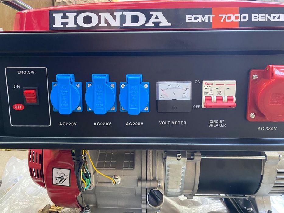 Генератор 7квт Honda ecmt 7000 бензин новий