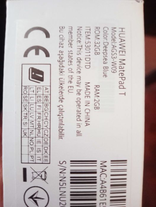 Huawei tablet mate pad T 10s