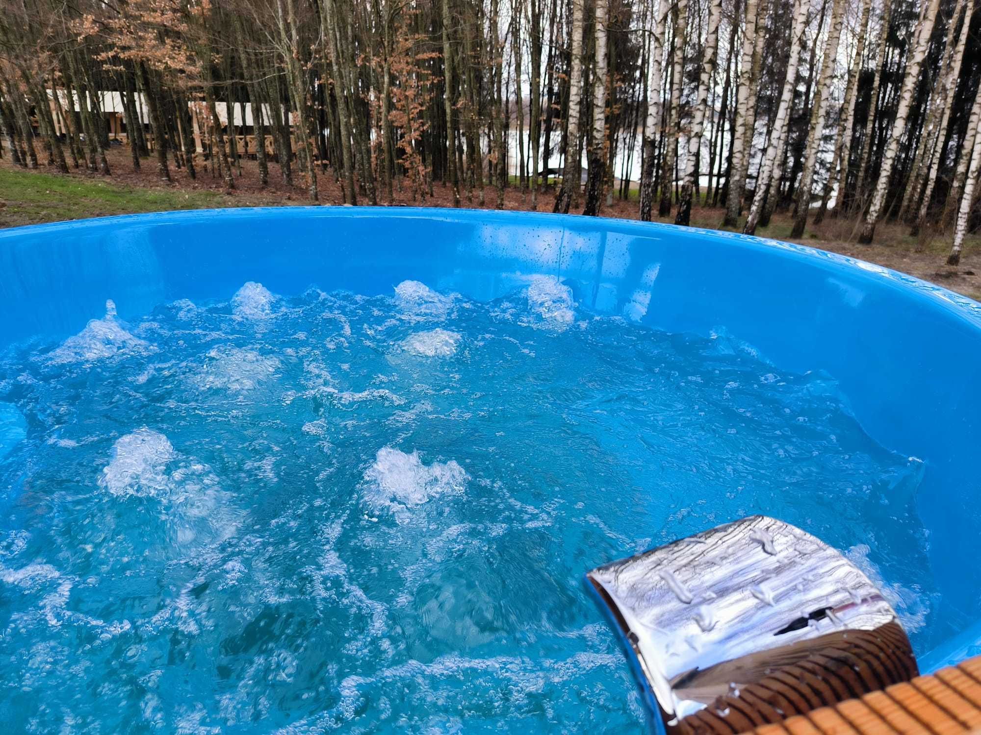 WAKACJE domki z wyżywieniem JACUZZI sauna MAZURY warmia plaża