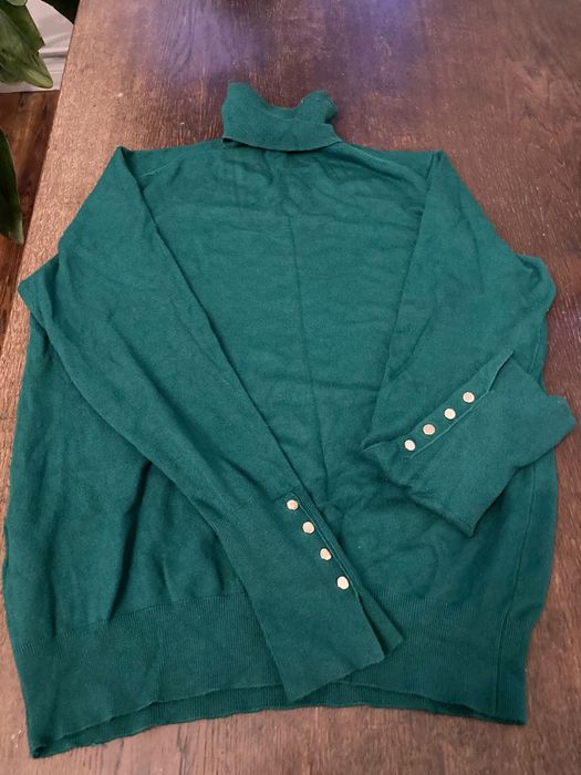 Golf ZARA zielony idealny na jesień