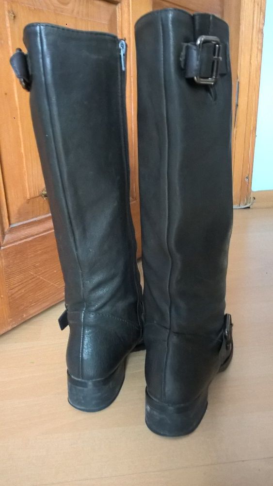 Kozaki botki buty oficerki skóra 38