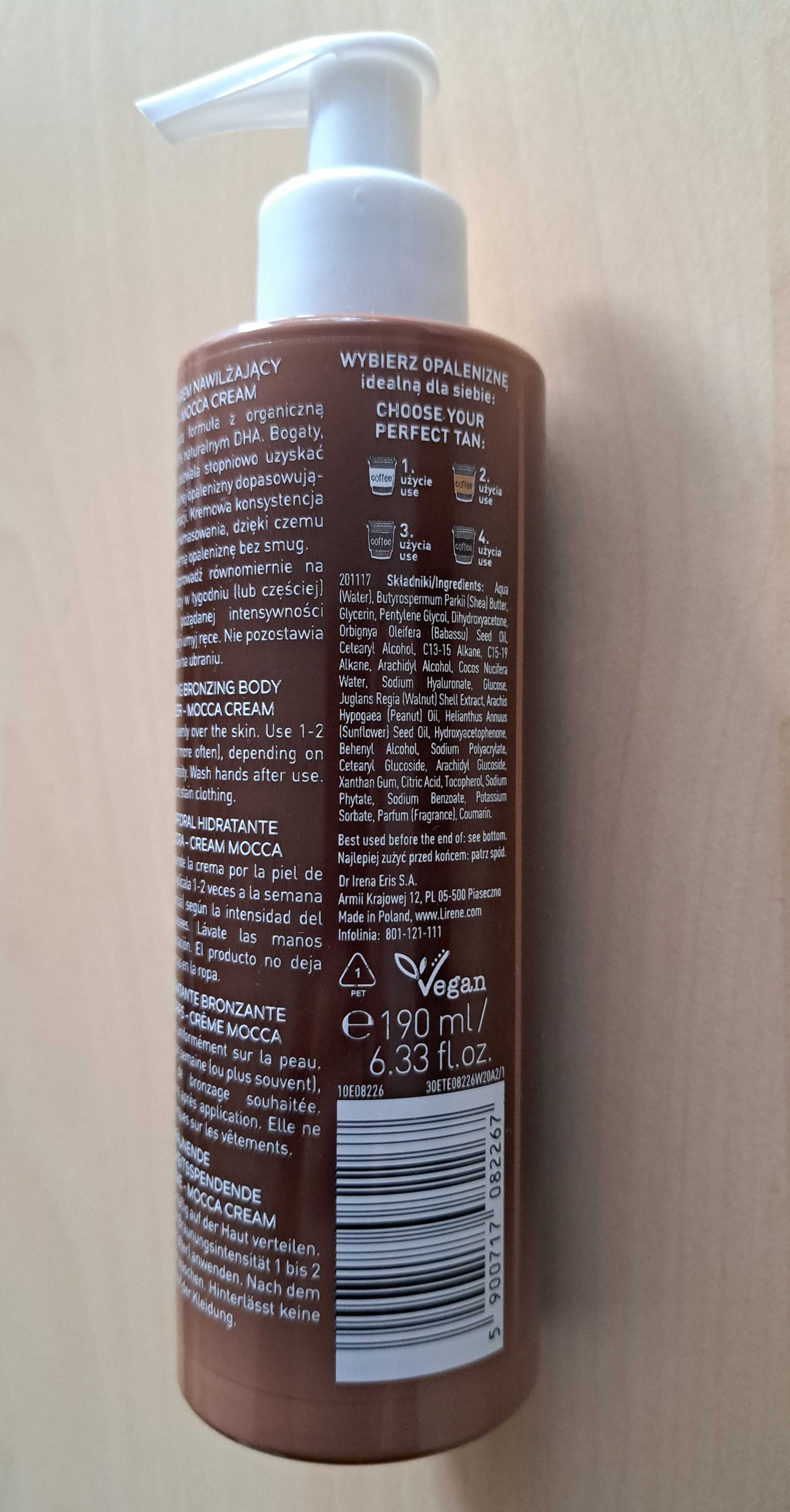 Krem Do Ciała Lirene Mocca Cream Brązujący