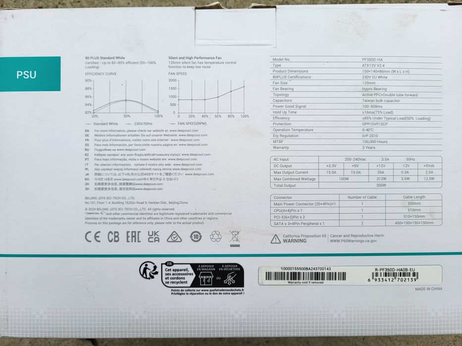 Zasilacz Deepcool pf 350