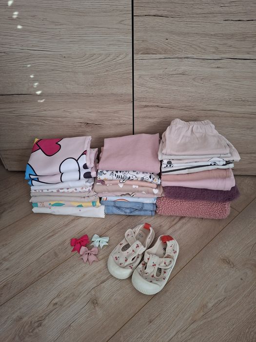 Duża paka ubranek dla dziewczynki w rozmiarze 80-92