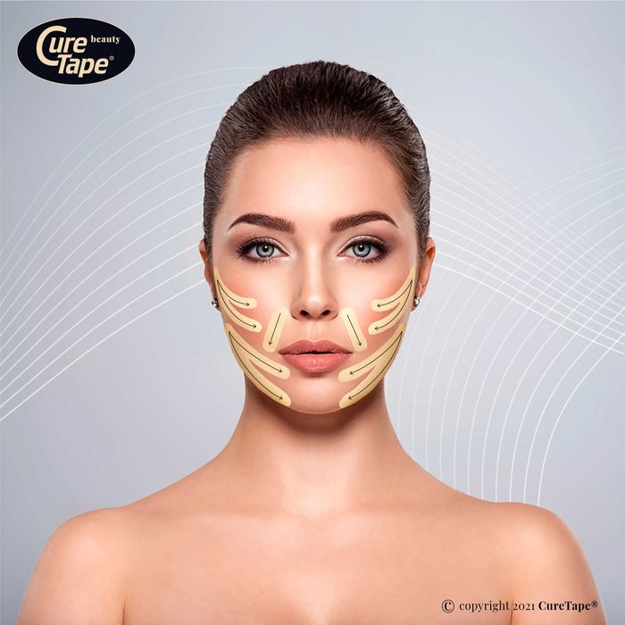 Кинезио Тейп CureTape Beauty 5см х 5м Для Чувствительной Кожи
