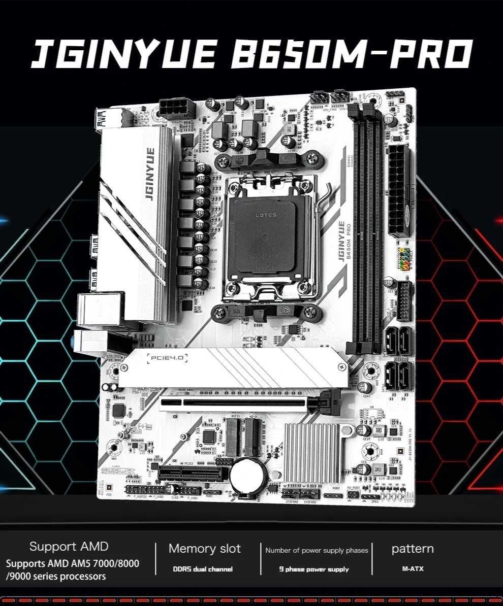 JGINYUE/Machinist/Soyo B650M PRO M-ATX Socket AM5 KomputeryPC