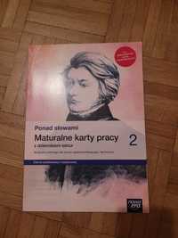 Ponad słowami Maturalne karty pracy j. polski klasa 2