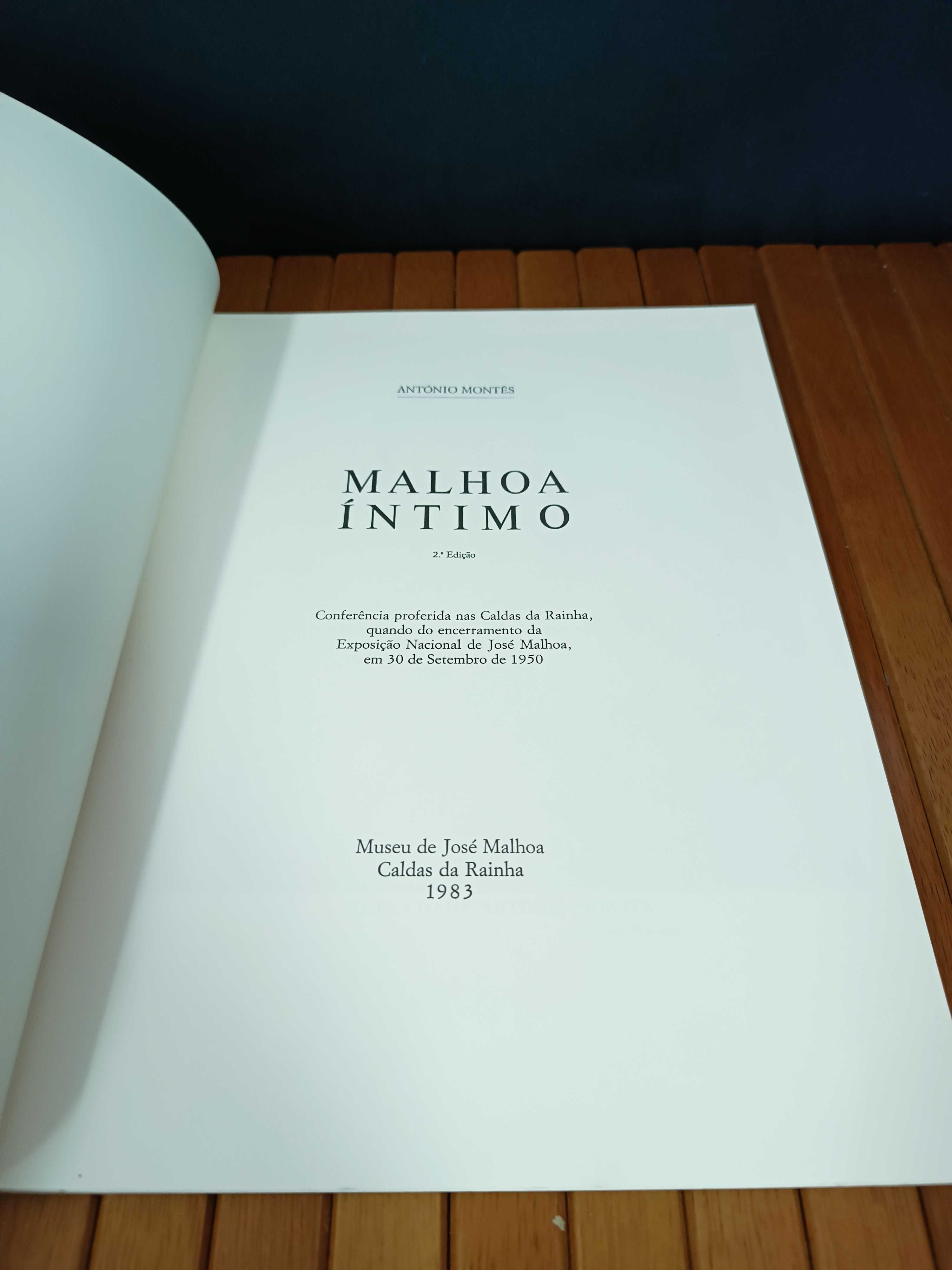 Livro Malhoa Intimo por Antonio Montês 1983
