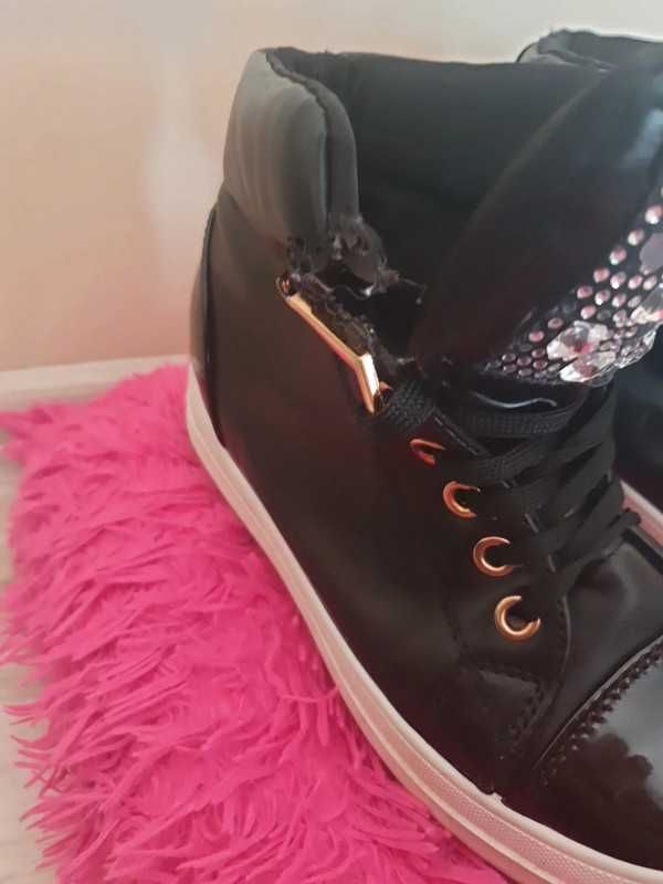 Czarne sneakersy rozmiar 37