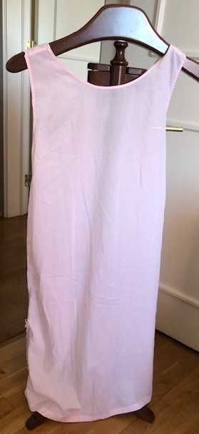 Graciosa camisa dormir rosa com bordado inglês