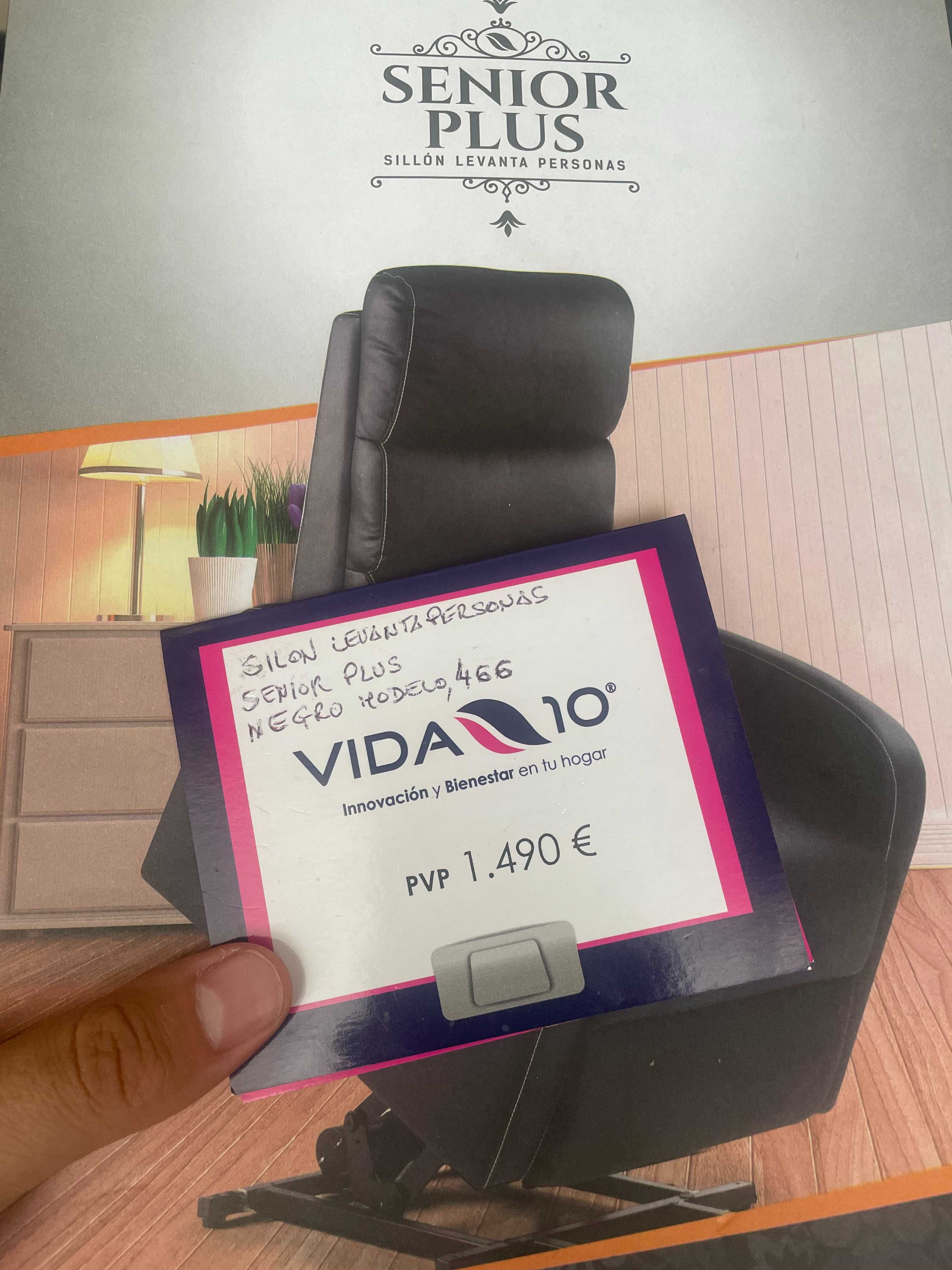 Cadeirão elevatório motorizado Vida10 Senior Plus, com massajador