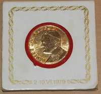 Złocony medal Jan Paweł II 2-10.VI.1979