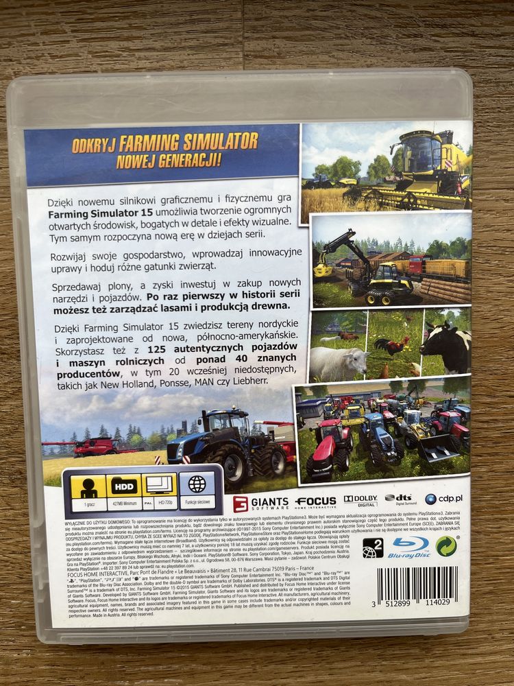 Farming simulator 15 na ps3 (Polska wersja)