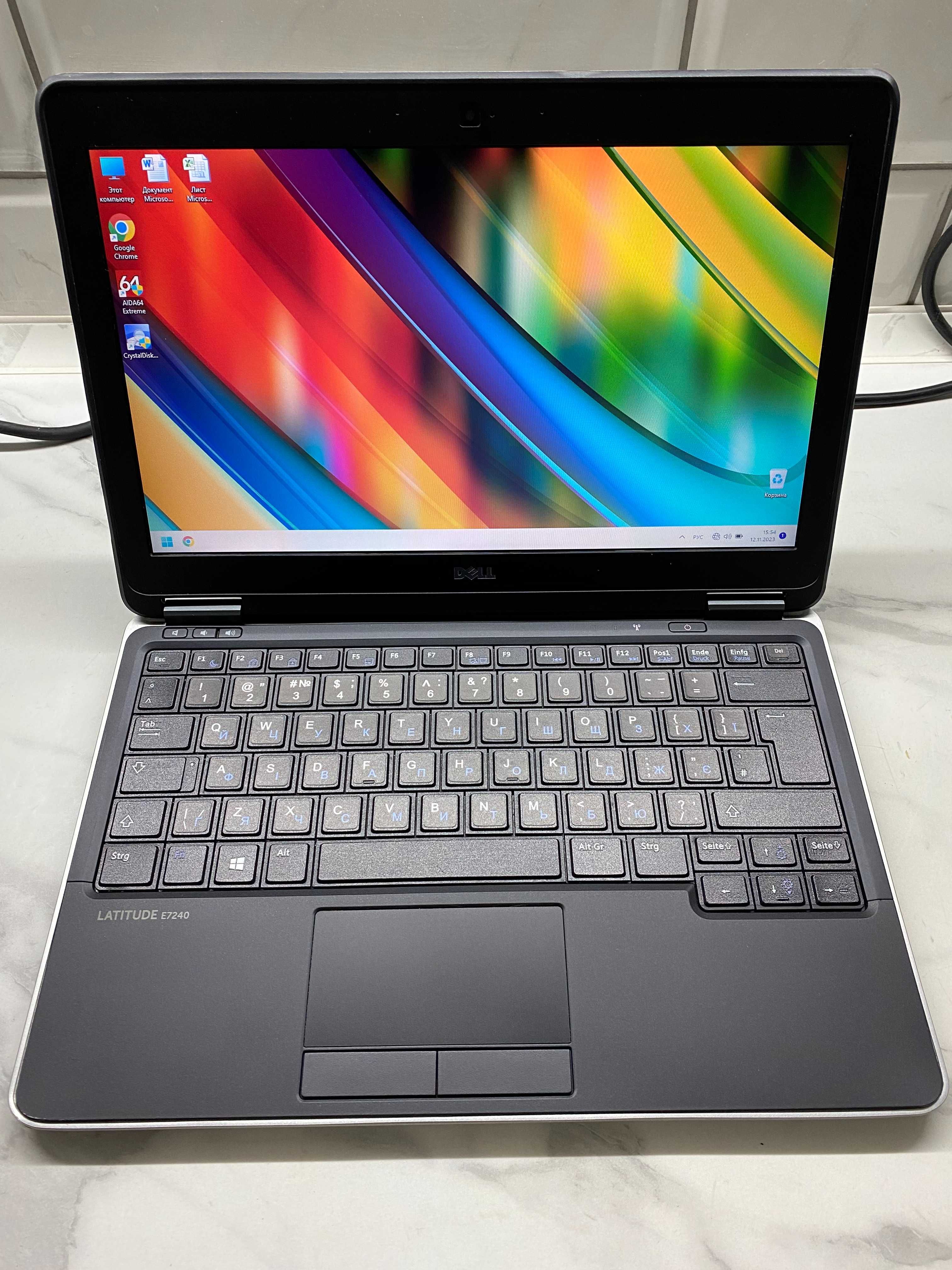 Dell Latitude E7240 intel i7-4600U/8Гб ОЗУ/SSD 256Гб/12,5''Гарний стан