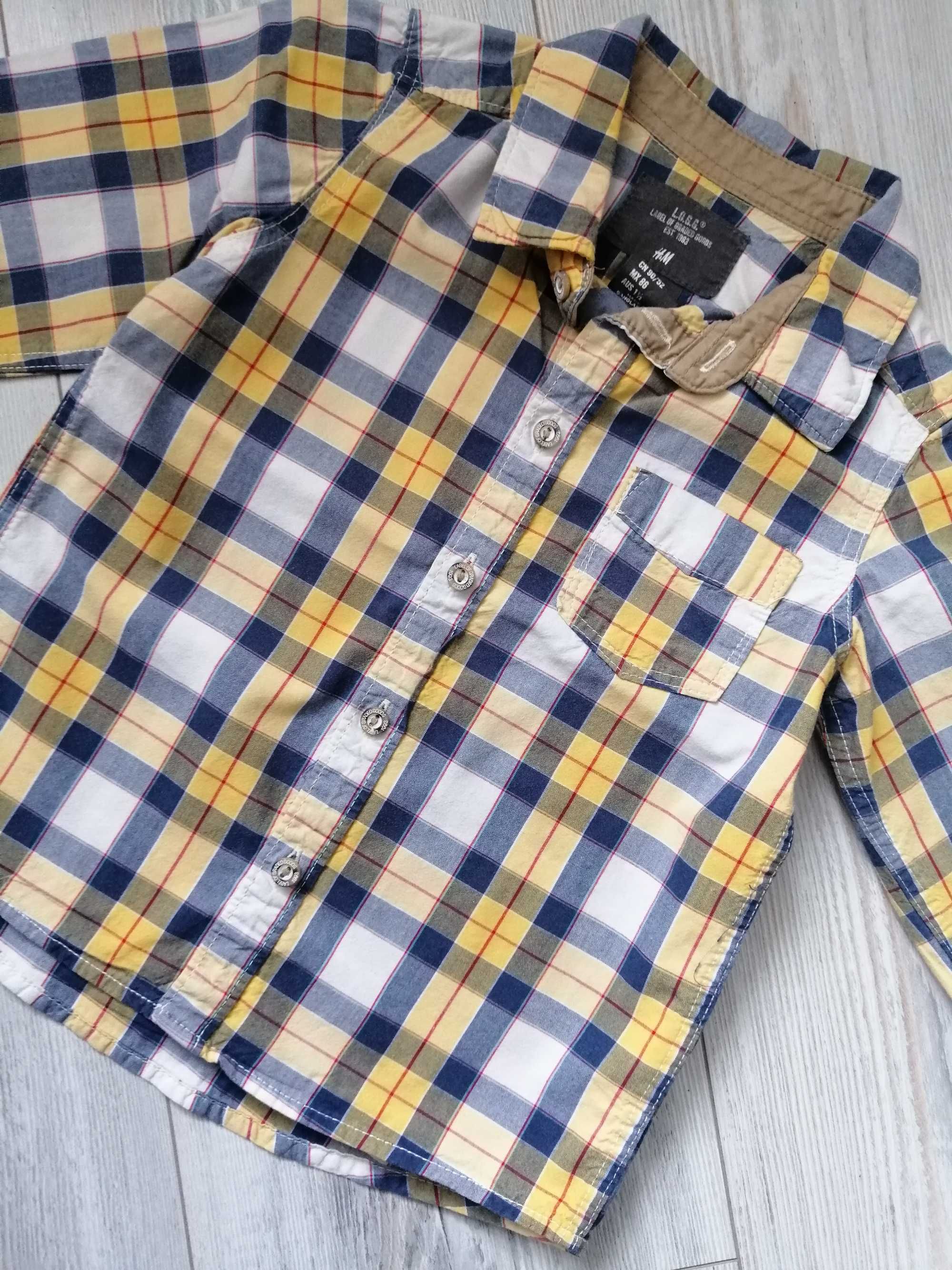 Koszula H&M r. 86 w kratę