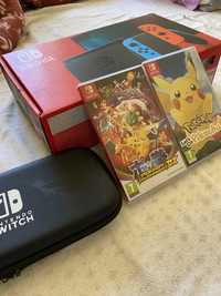 Nintendo Switch V2 + “Let’s go Pikachu” + Pokémon Tournament “Tekken”