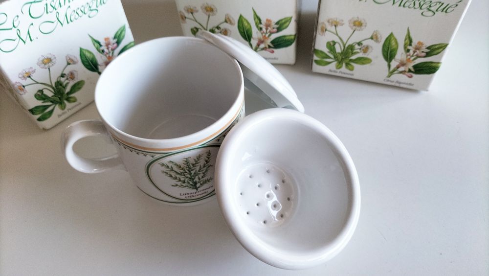 3 Chávenas de chá Tisana-Italia