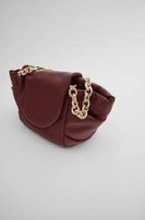 Шкіряна жіноча сумка Zara
