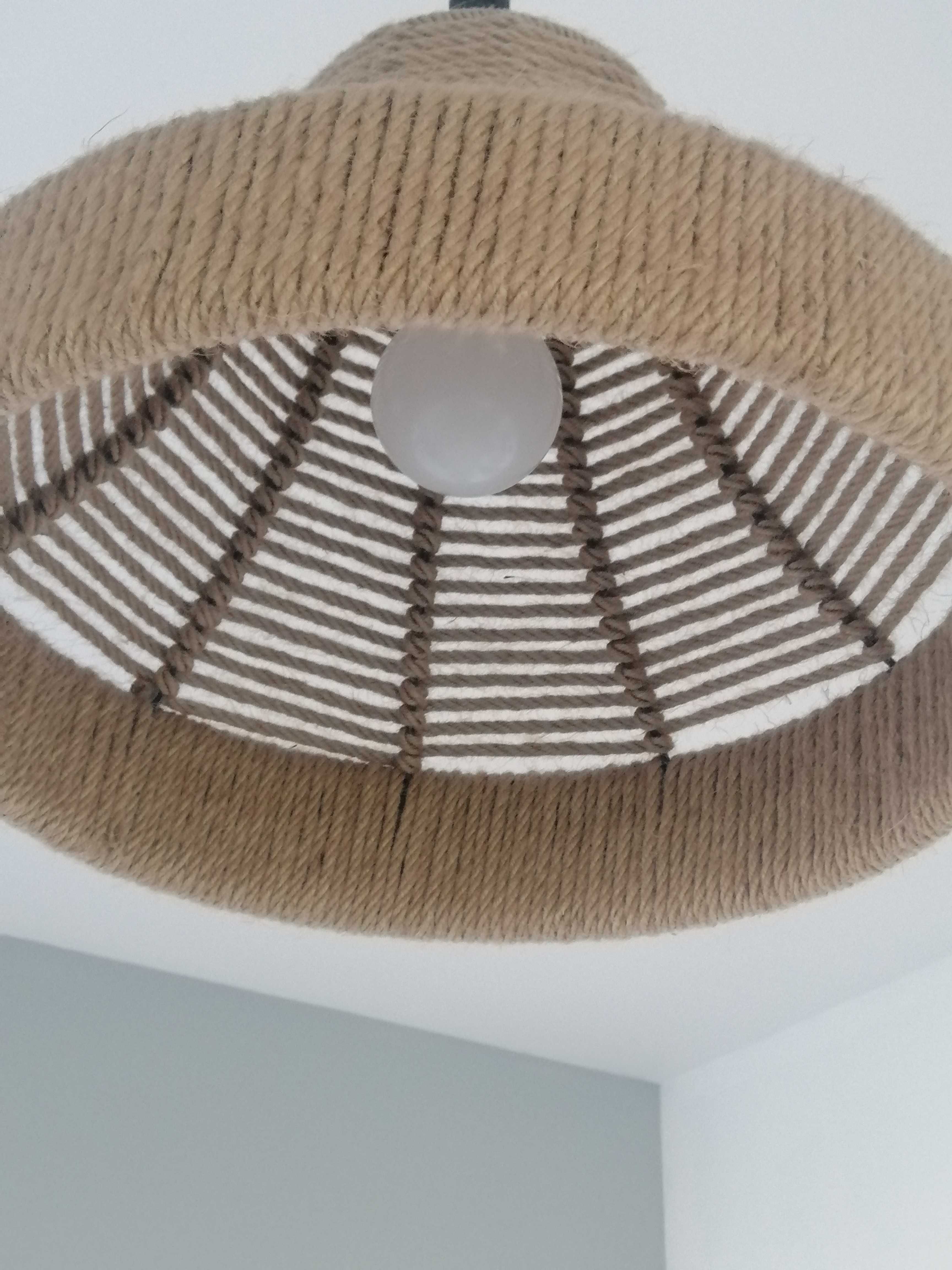 Oryginalna lampa wisząca boho, loft