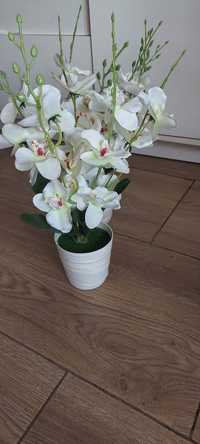 Nowy biały storczyk Pięciopędowy orchidea kwiaty sztuczne storczyki