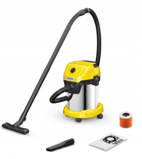 Пилосос господарчий Karcher WD 3 S Premium з металевим баком новий