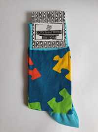 Kolorowe skarpetki puzzle  Crazy Socks  rozmiary 40-43