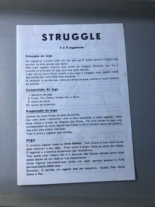 Jogo Struggle - anos 80 - Majora