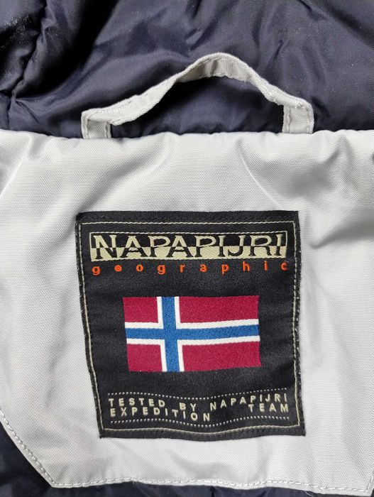 Napapijri expedition parka grey S zimowa kurtka z futrem ocieplana