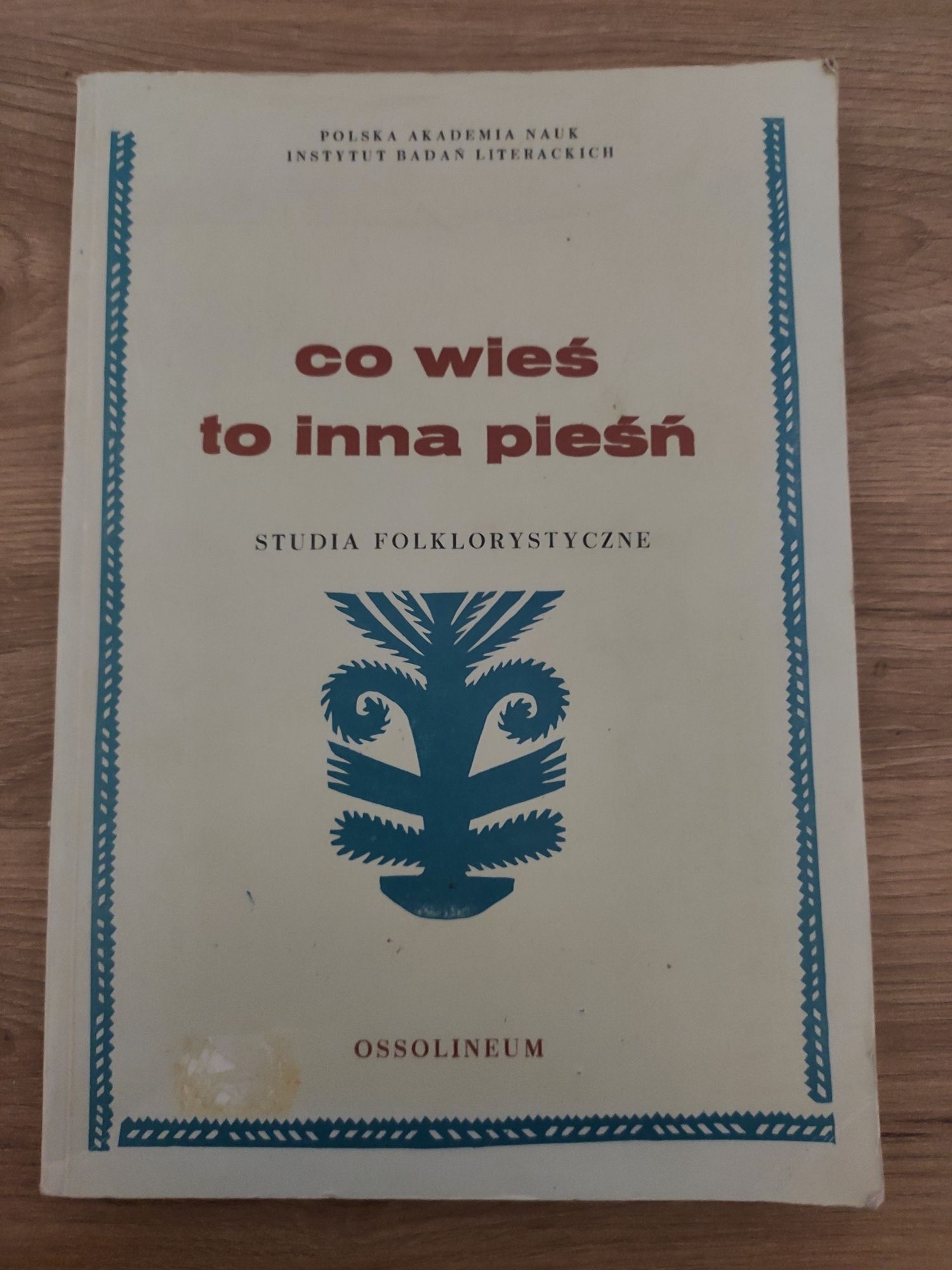 książka co wieś to inna pieśń stara 1975