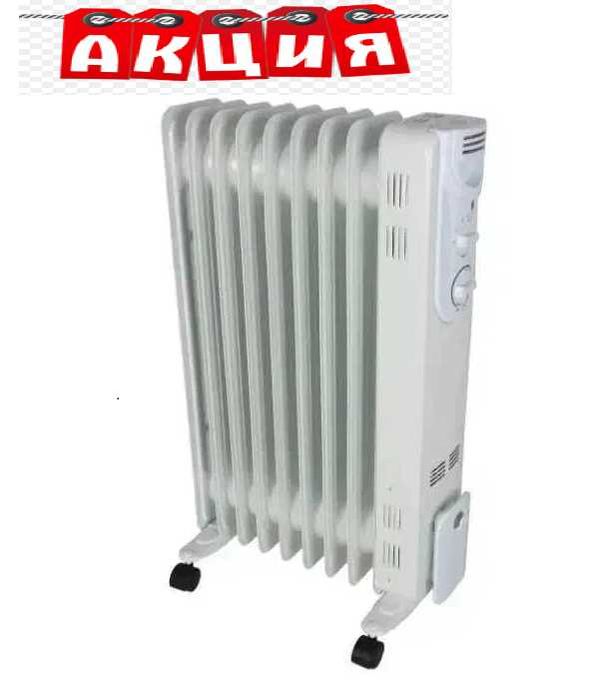 Масляный обогреватель 2000 Вт на 9 ребер