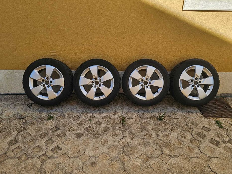 Jantes 17'' 5x112 Audi - ORIGINAIS c/ Pneus 225/50/17