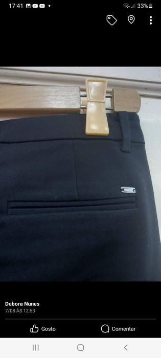 Calças  pretas tommy hilfiger