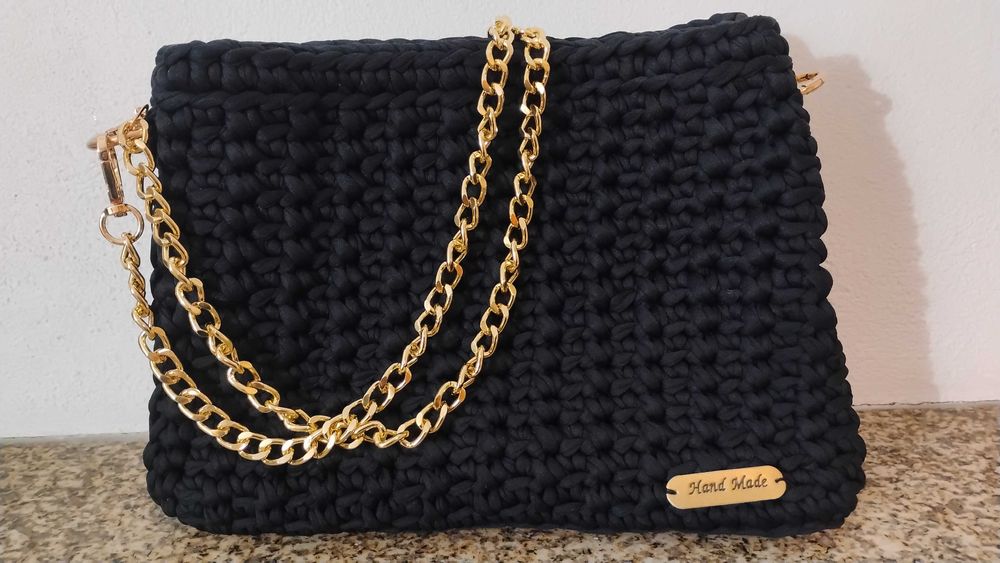 Bolsa social, em croche